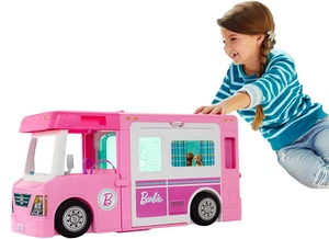 Barbie 3 in 1 Super Avventura Camper con Accessori Piscina Barca GHL93 NUOVO IMBALLO ORIGINALE - Foto 1 di 7