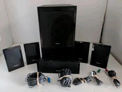 Sony Home Theater Speakers SS-WS102 SS-TS102 SS-CT101 With Wires Complete - Image 1 of 4
