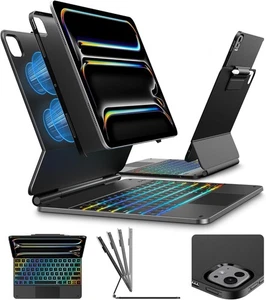 typecase Edge+ Keyboard Case for 2024 iPad Pro 13-inch (M4), Ultra-Slim - Black - Picture 1 of 9