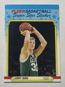1988-89 Larry Bird Fleer Super Star Sticker #2 Boston Celtics HOF Clean 🏀🔥(F) - Picture 1 of 2