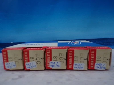 ECC81 TELEFUNKEN # NOS NIB #      # (5266) - Bild 1 von 4