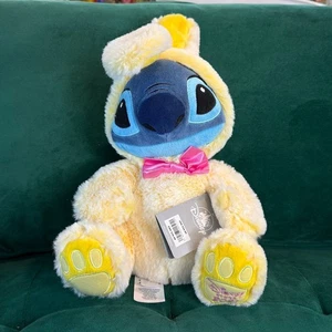 Disney Stitch Plush Easter Bunny Costume Bow Tie Stuffed Animal Toy - Picture 1 of 7