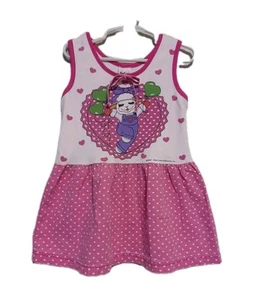Vintage Kids Girls Sleeveless Lamb Chop Dress Size 4 U.S.A Distressed Used AS-IS - Picture 1 of 9