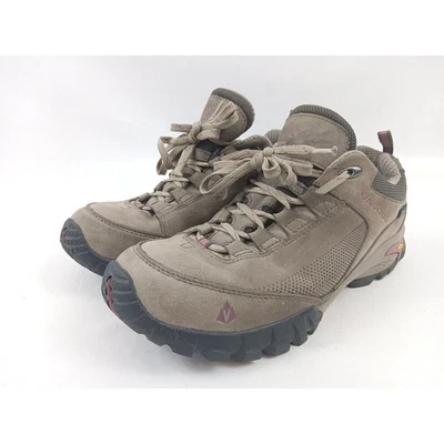 Vasque Women's 9.5M Hiking Shoes Boots Taupe Suede Leather Vibram UltraDry - Image 1 of 4