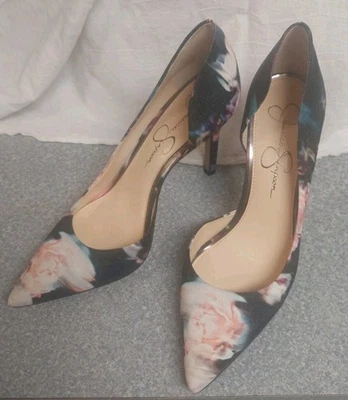 Jessica Simpson Women's High Heel Floral Design Size 8M - Image 1 of 4