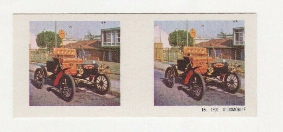 Sanitarium Australia - Stereo Cards Veteran and Vintage Cars #16 1901 Oldsmobile - image 1 of 1