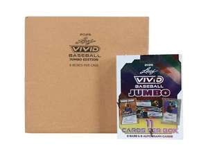 2025 LEAF VIVID BASEBALL HOBBY JUMBO 8-BOX CASE - Picture 1 of 11