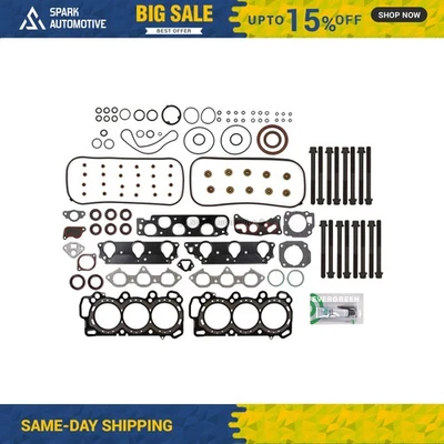 Full Gasket Set Head Bolts Fit 99-01 Honda Odyssey 3.5L SOHC 24V J35A1 - Image 1 of 4