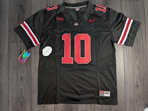 Julian Sayin #10 Ohio Buckeyes 🏈 Jersey cosido BLACKOUT para hombre grande - Imagen 1 de 3