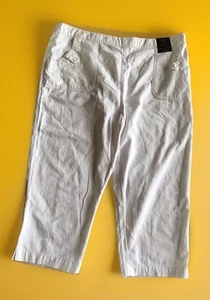 ISLE (Edinburgh Wool Mill) kurze Hose/lange Shorts weiß UK 20 neu mit Etikett - Bild 1 von 5