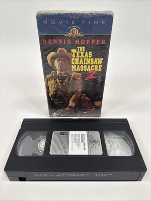 The Texas Chainsaw Massacre 2 (VHS, 1998, Movie Time) Plastic wrapped top - Image 1 of 4