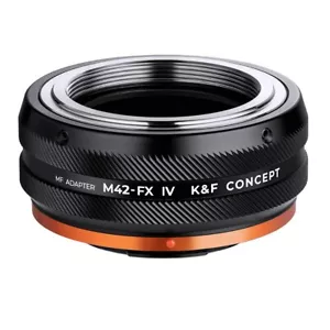 Adattatore concept K&F per montaggio obiettivo M42 su fotocamera Fujifilm attacco X Fuji X M42-FX - Foto 1 di 7