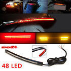 Multifunctions LED Motorcycle Strip Light Brake Tail Turn Signal License Pl a-wf