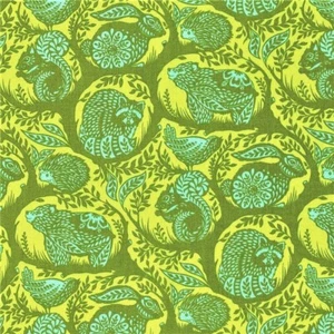 OOP Slow & steady Grandstand Strawberry Kiwi by Tula pink, Cotton Fabric - Bild 1 von 1