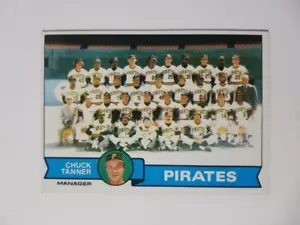 TEAM CHECKLIST UNMARKED 1979 TOPPS BASEBALL CARD #244 PITTSBURGH PIRATES - Picture 1 of 2