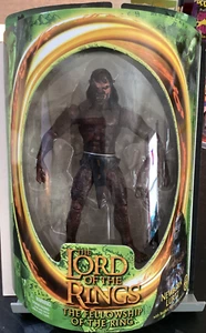LOTR FELLOWSHIP OF THE RINGS NEWBORN LURTZ ACTION FIGURE TOY BIZ 2001 NIP - Picture 1 of 3