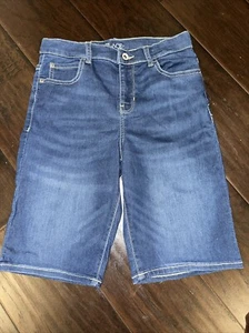 The Children's Place Boys Size 12 Denim Shorts Adjustable Waist Dark Wash - Picture 1 of 4