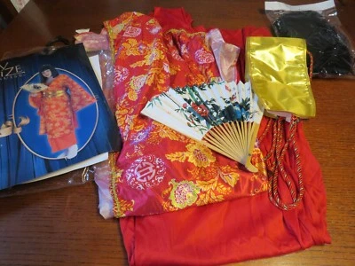 GEISHA Plus Size Halloween Costume Adult 18-20 MY SIZE DISGUISE Kimono Dress Up - Image 1 of 4