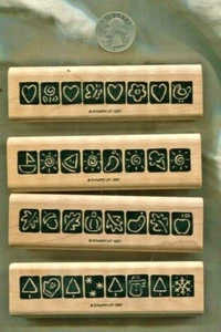 Mini Bordes de Temporada # 2 Juego de Sellos de Goma en Caja Estampillas ¡Stampin' Up! Bases de madera - Imagen 1 de 4