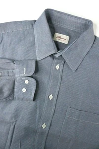 Brioni Sport Italy Blue Button Down Designer Casual Dress Shirt EUC Mens XL - Picture 1 of 8