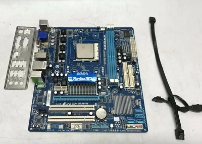 Gigabyte GA-MA78LM-S2H Motherboard AM2+/AM3 760G mATX CPU AMD Athlon II x3 440  - Image 1 of 4