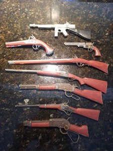 Miniatures Marx Pistol Rifles Marx Toys. With lone star Tommy gun - Picture 1 of 11