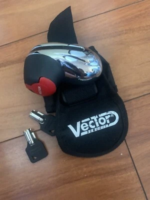 VECTOR - Antivol Moto Bloque Disque Ø6Mm Antivol Mini Disc Chromé Moto Scooter - Photo 1/4