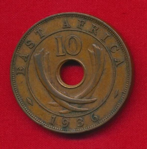 East Africa 1936 10 CENTS (Bronze) - Picture 1 of 2