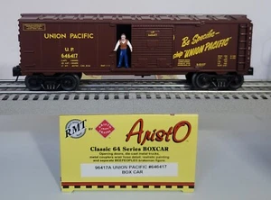 S01 RMT by Aristo 96417A Union Pacific Box Car #6464-17 w/BEEPEOPLE Figure (NEW) - Picture 1 of 2