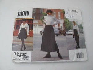 Diseñadora Donna Karan, años 90 Vogue 2747 faldas Misses, acampanadas, talla 14-16-18(R) - Imagen 1 de 8