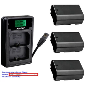 Kastar Battery LZD2 USB Charger for Sony NP-FZ100 & Sony Alpha ILCE-7RM3 Camera - Picture 1 of 11