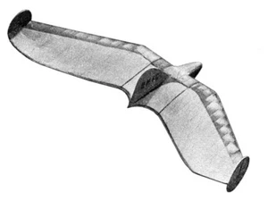 Crowfly Segelflugzeug 32" Spannweite RC Modellflugzeug gedruckte Pläne & Vorlagen - Bild 1 von 2