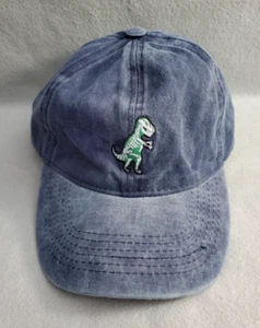 Dinosaur T-Rex Skeleton Hat David & Young Youth Adjustable Blue Cap - Picture 1 of 10