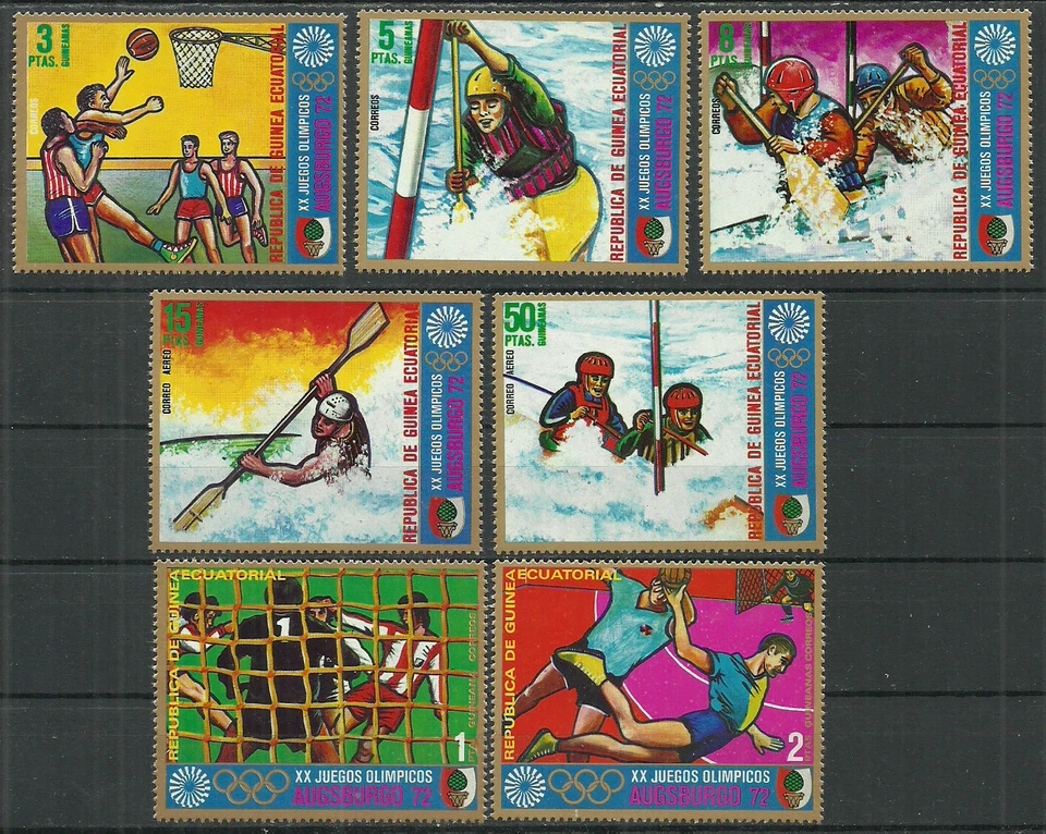 Guinea Ecuatorial Año 1972, Sellos Como Nuevos MNH Sport Foto 1 de 1