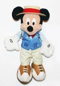 MICKEY MOUSE PLUSH FIGURE COSTUME 1890s GAY 90s BARBER SHOP QUARTET STRAW HAT - Picture 1 of 1