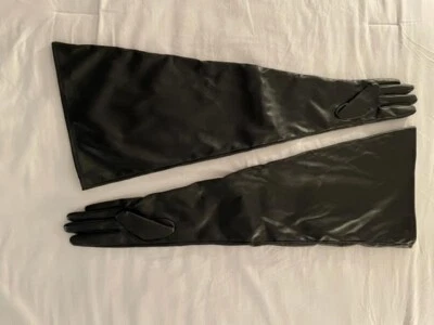 6对性感人造皮革歌剧手套肘部和肘部长度派对时尚 — 第 1/4 张图片