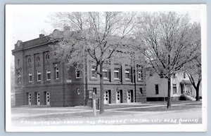 Central City Nebraska NE Presbyterian Church Real Photo Postcard RPPC 1930-1950 - Picture 1 of 2