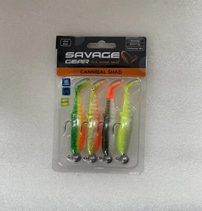 SAVAGE GEAR CANNIBAL SHAD 8CM 7.5GRAM DARKWATER MIX - Picture 1 of 3