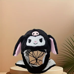 sanrio character cute Kuromi warm winter hut ear moves Polyester-Spandex - Picture 1 of 3