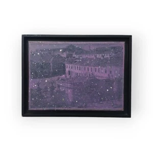 QUADRO PRAGA TECNICA MISTA LUCA PIGNATELLI COLORE SU CARTA INTELATA - CON AUTENT - Imagen 1 de 9