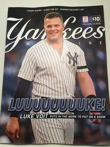 Luke Voit New York Yankees Magazine June 2019 Official Program Yankee Stadium - Imagen 1 de 1