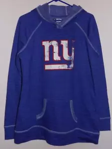 New York Giants hoodie women's official NFL blue heather sweatshirt NWT - Picture 1 of 5