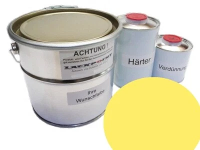 5 Liter Set 2K Autolack geeignet für Mercedes 1235 Ryder Gelb kein Klarlack Lac - Bild 1 von 2