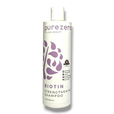 PureZero Clean Beauty укрепляющий биотин шампунь 12 жидк. унц./354 мл новый - Изображение 1 из 2