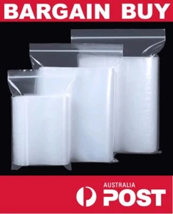 Zip Lock Packing Bags Small Large A4 Resealable Recloseable Zipper Bags Pack - Picture 1 of 1