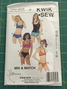 KWIK SEW Bikini Tankini Swimsuit Pattern Mix & Match 2 pc Assortment XS-XL UNCUT - Picture 1 of 3