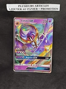 CARTE POKEMON LUNALA GX HOLO ULTRA RARE SM 103 PROMO - Imagen 1 de 5