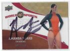 USA Olympic Swimmer Amanda Beard Signed 2010 World Of Sports Card CC-33 381/550