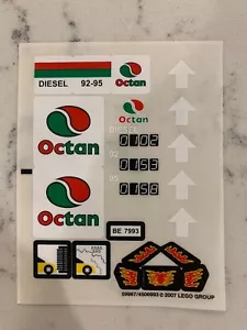 LEGO STICKER SHEET for 7993 Service Station, New & Genuine! - Picture 1 of 1