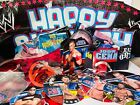 WWE Zapasy Urodziny Impreza Dekoracje Blat stołu Duże banery ścienne 32X58 2012